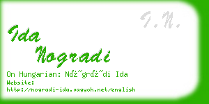 ida nogradi business card